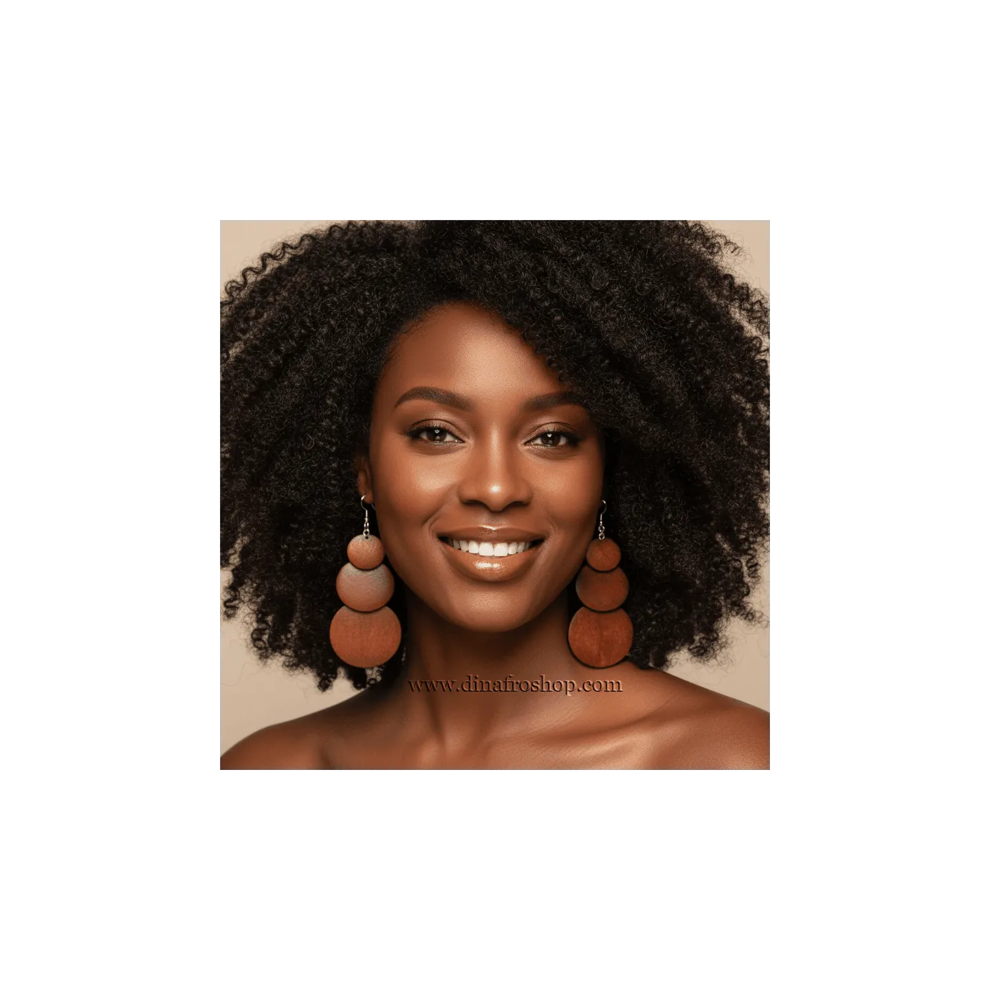Boucles d’oreilles pendantes en bois