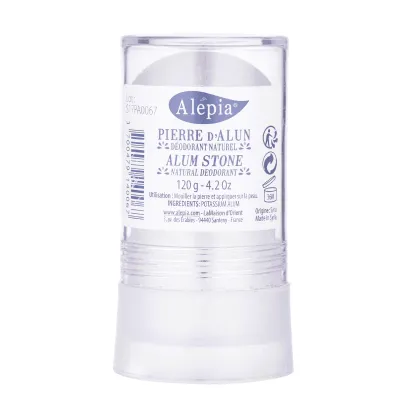 Pierre d’Alun Alepia 120g – Déodorant Naturel Stick 24h Sans Aluminium Chlo-rohydrate
