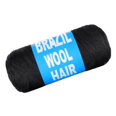 Laine à Tresser Brésilienne Noir – Jumbo Braids, Vanilles, Faux Locs