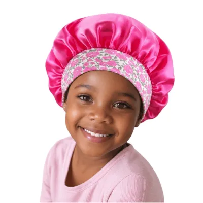 Bonnet de nuit enfant en satin – protège les cheveux, anti-casse et anti-nœuds