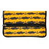 Tote Bag Wax pliable motif jaune noir - sac cabas compact Dina Afro Shop