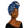 Bonnet turban pré-noué en wax Ankara