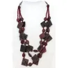 Collier en carré de nacre