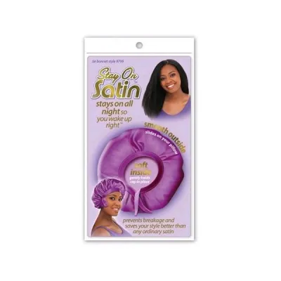 Stay on SatinTie bonnet 9799