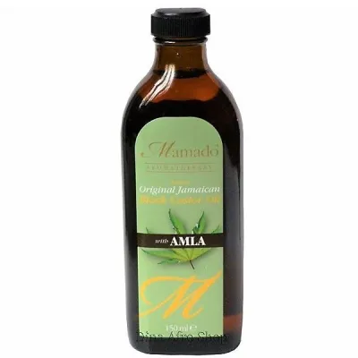 Huile naturelle de ricin noire pure et d'amla