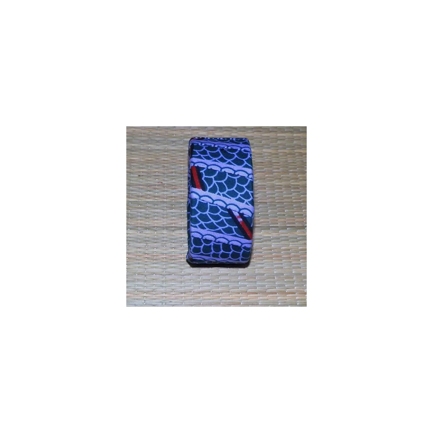Parure boucles d'oreilles et bracelet en tissu wax