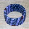 Parure boucles d'oreilles et bracelet en tissu wax