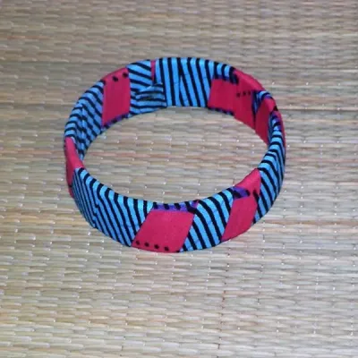 Bracelet en tissu wax