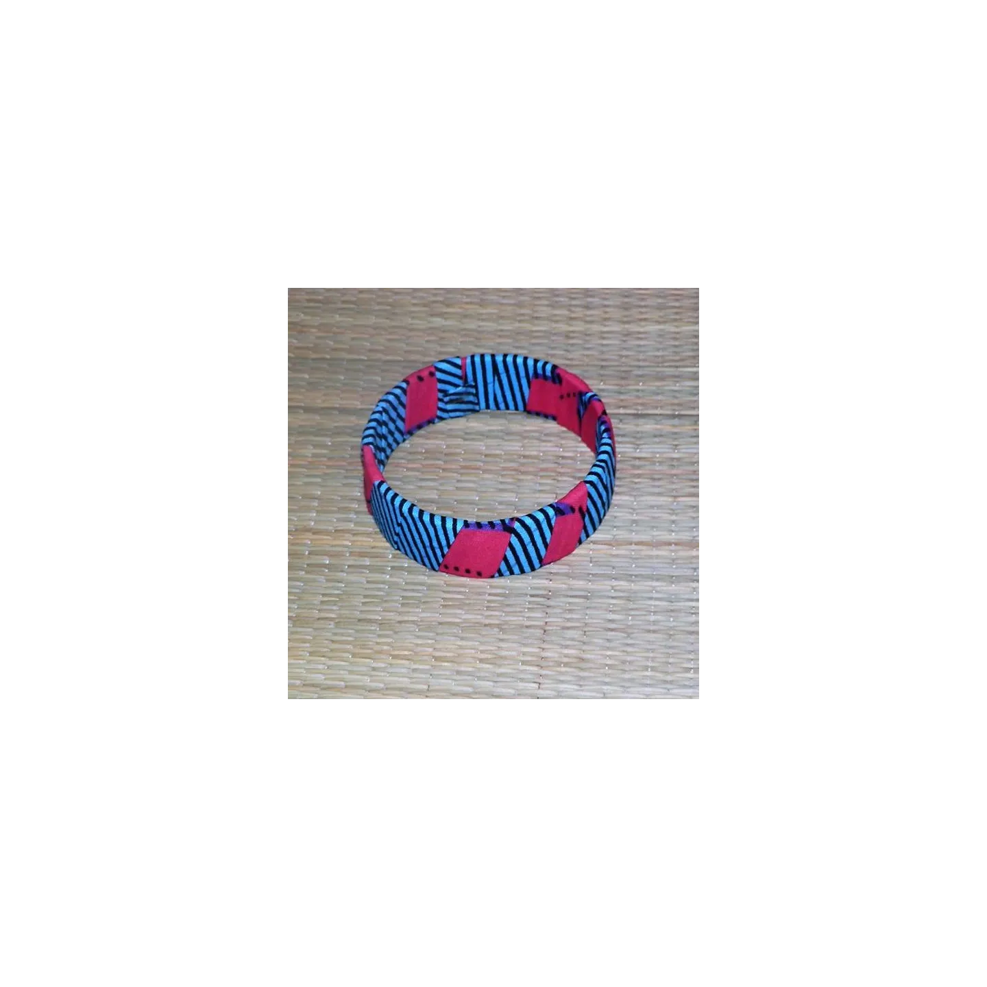 Bracelet en tissu wax