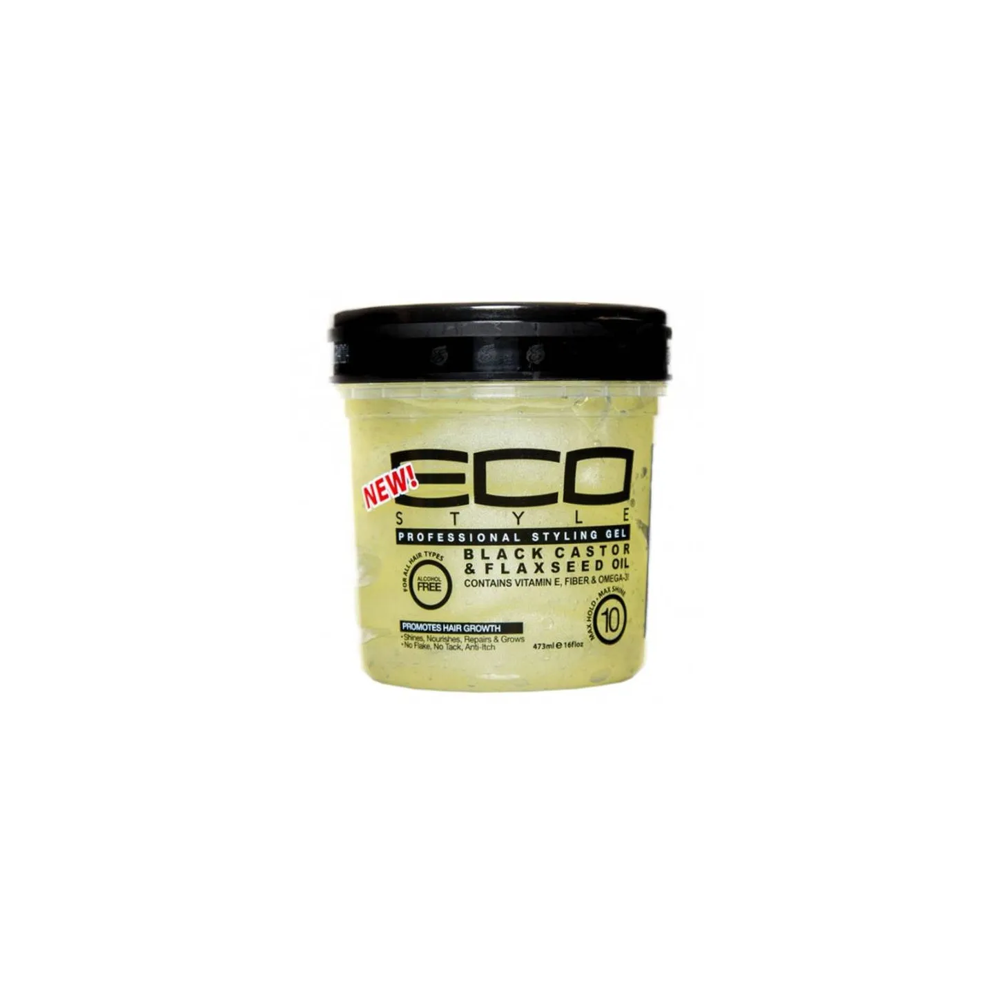 Eco Styler Black Castor  & Flaxeed Oil Gel 473 ml