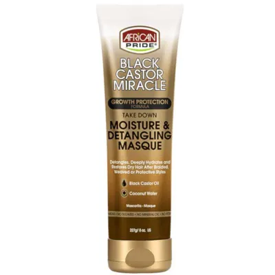 Masque Hydratant & Démêlant Black Castor Moisture (Take Down Moisture & Detangling Masque) African Pride 227g