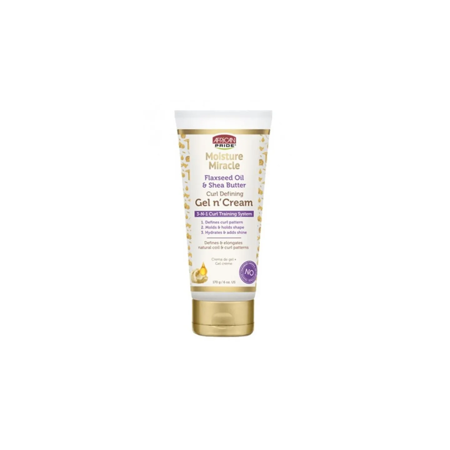 Moisture Miracle Gel n' Cream (Gel Crème à l'huile de lin & beurre de karité) African Pride 170g