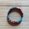 Bracelet Manchette en tissu wax 100% coton